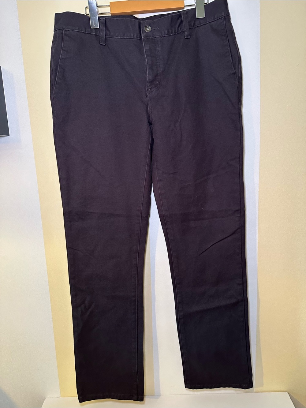 KR3W K-Slim Pants Mens Size 34 Gray Chino Stretch Button Fly Skater Streetwear